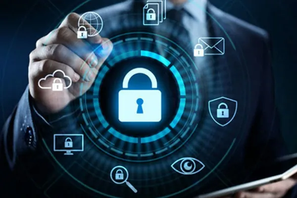 Biểu tượng GDPR và các lớp bảo vệ dữ liệu