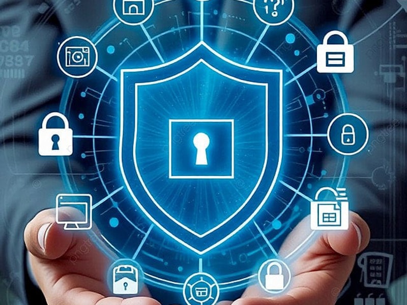 Hình ảnh minh họa mật khẩu mạnh và mã hóa dữ liệu