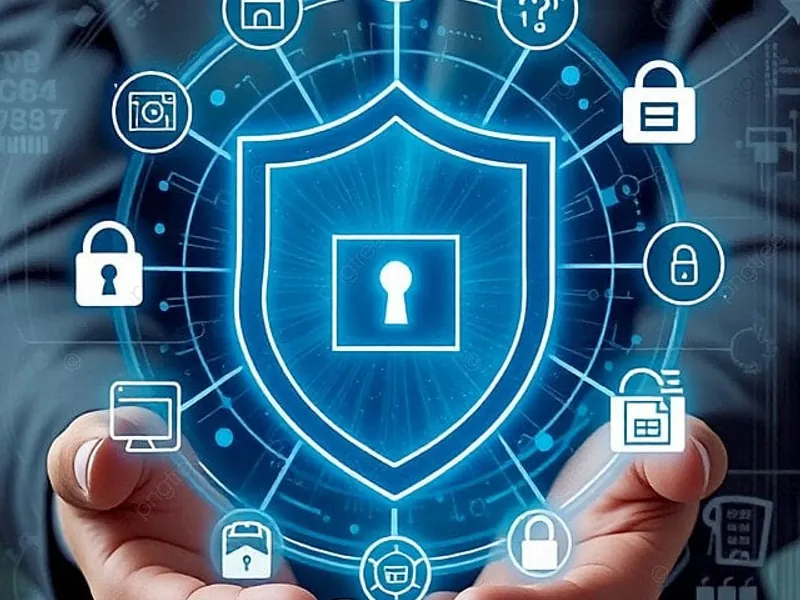 Hình ảnh minh họa mật khẩu mạnh và mã hóa dữ liệu